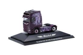 Scania  - CS 20 purple - 1:87 - Herpa - H111133 - herpa111133 | Toms Modelautos