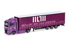 MAN  - eTGX GM  purple - 1:87 - Herpa - H320801 - herpa320801 | Toms Modelautos
