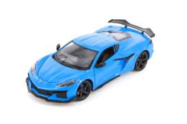Chevrolet  - Corvette Z06 2023 blue - 1:24 - Welly - 24120 - welly24120b | Toms Modelautos
