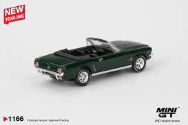 Ford Mustang - Convertible 1964 green - 1:64 - Mini GT - 01166BL - MGT01166BL | Toms Modelautos