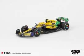 McLaren  - MCL38 2024 yellow/green - 1:64 - Mini GT - 01164L - MGT01164L | Toms Modelautos