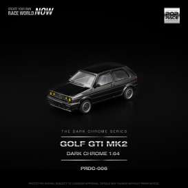 Volkswagen  - Golf GTI MK2 dark chrome - 1:64 - Pop Race Limited - PRDC006 - PRDC006 | Toms Modelautos