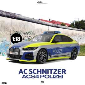 AC  - Schnitzer ACS4 2022 silver/blue/yellow - 1:18 - OttOmobile Miniatures - OT1205 - otto1205 | Toms Modelautos