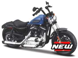 Harley Davidson  - Forty-Eight Special 2022 blue/black - 1:18 - Maisto - 22939 - mai22939 | Toms Modelautos