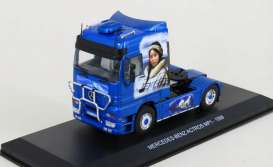 Mercedes Benz  - Actros MP1 1998 blue - 1:43 - Magazine Models - G1470010 - magG1470010 | Toms Modelautos