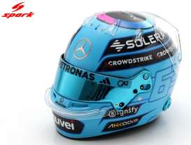 Helmet  - George Russell 2025 blue - 1:5 - Spark - 5HF231 - spa5HF231 | Toms Modelautos