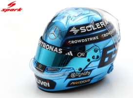 Helmet  - George Russell 2025 blue - 1:5 - Spark - 5HF223 - spa5HF223 | Toms Modelautos