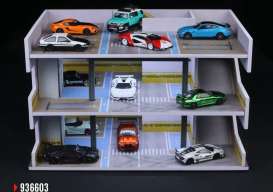 diorama Accessoires - Japan parking building C various - 1:64 - Black Box Diorama - MO936603 - MO936603 | Toms Modelautos