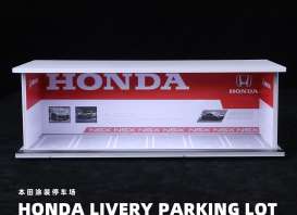 diorama Accessoires - Honda Livery Parking Lot various - 1:64 - Black Box Diorama - MO914913 - MO914913 | Toms Modelautos