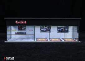 diorama Accessoires - Redbull show room various - 1:64 - Black Box Diorama - MO914514 - MO914514 | Toms Modelautos