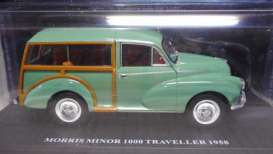 Morris  - Minor 1000 1958 green/brown - 1:24 - Magazine Models - 24Morris - mag24Morris | Toms Modelautos