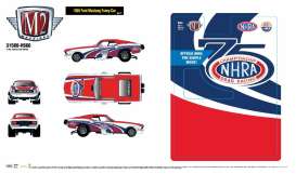 Ford  - Mustang 1969 red/white/blue - 1:64 - M2 Machines - 31500HS66 - M2-31500HS66 | Toms Modelautos