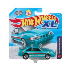 Ford Mustang - Foxbody 1992 blue metallic - 1:43 - Hotwheels - JKL05 - hwmvJKL05 | Toms Modelautos