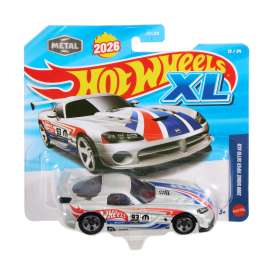 Dodge  - Viper SRT10 ACR 2008 white/blue/red - 1:43 - Hotwheels - JLJ40 - hwmvJLJ40 | Toms Modelautos