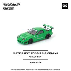 Mazda  - RX7 green - 1:64 - Pop Race Limited - PR640339 - PR640339 | Toms Modelautos