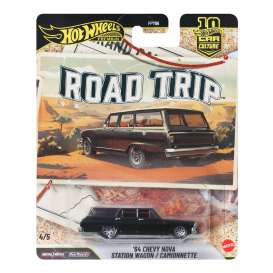 Chevrolet  - Wagon 1964 black - 1:64 - Hotwheels - JKF39 - hwmvJKF39 | Toms Modelautos