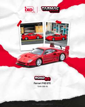 Ferrari  - F40 red - 1:64 - Tarmac - T64R-088-RE - TC-T64R-088-RE | Toms Modelautos