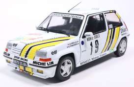 Renault  - 5 GT Turbo MK2 1989 white/yellow - 1:18 - Solido - 1810006 - soli1810006 | Toms Modelautos