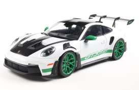 Porsche  - 911 2024 white/green - 1:18 - Solido - 1812107 - soli1812107 | Toms Modelautos