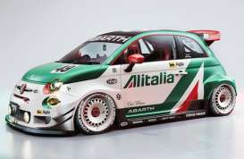 Fiat  -  500 Abarth  2025 white/green/red - 1:18 - Solido - 1815402 - soli1815402 | Toms Modelautos