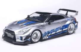 Nissan  - GT-R 2020 silver/blue - 1:43 - Solido - 4311211 - soli4311211 | Toms Modelautos