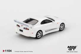 Toyota  - Supra MK4 2014 white pearl metallic - 1:64 - Mini GT - 01104BL - MGT01104BL | Toms Modelautos