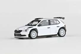 Skoda  - Fabia III FL Rally2 Evo  2019 white - 1:43 - Abrex - 143XAB-606E2 - ab143XAB-606E2 | Toms Modelautos