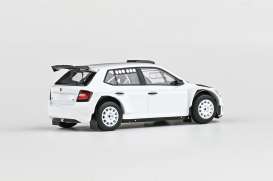 Skoda  - Fabia III FL Rally2 Evo  2019 white - 1:43 - Abrex - 143XAB-606Eg - ab143XAB-606Eg | Toms Modelautos