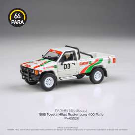 Toyota  - Hilux 1995 white/red/green - 1:64 - Para64 - 65528 - pa65528rhd | Toms Modelautos