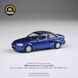 Honda  - Civic 1999 blue - 1:64 - Para64 - 65629RHD - pa65629RHD | Toms Modelautos