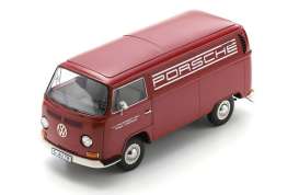 Volkswagen  - T2a red - 1:18 - Schuco - S18U00159 - schucoS18U00159 | Toms Modelautos