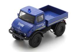 Mercedes Benz  - Unimog U406  blue - 1:64 - Schuco - S64U00018 - schucoS64U00018 | Toms Modelautos