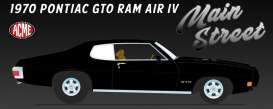 Pontiac  - GTO  1970 black - 1:18 - Acme Diecast - 1801229 - acme1801229 | Toms Modelautos