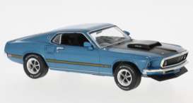 Ford  - Mustang Mach 1 1969 blue - 1:43 - IXO Models - 1005447 - ixoCLC623 | Toms Modelautos