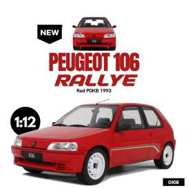Peugeot  - 106 1993 red - 1:12 - OttOmobile Miniatures - G108 - ottoG108 | Toms Modelautos