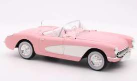 Chevrolet  - Corvette   1956 pink/beige - 1:18 - Norev - 189070 - nor189070 | Toms Modelautos