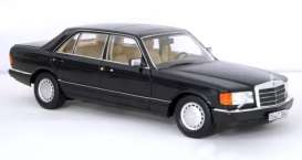 Mercedes Benz  - 560 SEL 1991 black - 1:18 - Norev - 183788 - nor183788 | Toms Modelautos