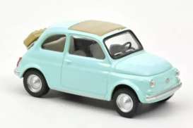 Fiat  - 500F 1965 pastel blue - 1:43 - Norev - 771206 - nor771206 | Toms Modelautos