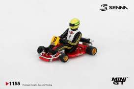   - Senna Kart Formula K 1981 red - 1:64 - Mini GT - 01155BL - MGT01155BL | Toms Modelautos