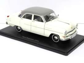 Opel  - Kapitan 1954 white/grey - 1:24 - Magazine Models - 24Kapitan - mag24Kapitan | Toms Modelautos