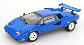 Lamborghini  - Countach LP 5000S QV 1985 blue - 1:12 - KK - Scale - DC120145 - kkdc120145 | Toms Modelautos