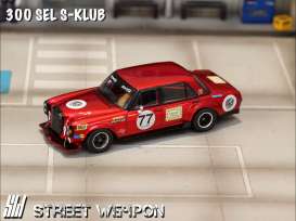 Mercedes Benz  - 300SEL red - 1:64 - Street Weapon - STW239 - STW239 | Toms Modelautos