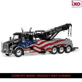 Kenworth  - T880 Wrecker black/red/blue - 1:43 - IXO America - U43TTR003 - ixoU43TTR003 | Toms Modelautos