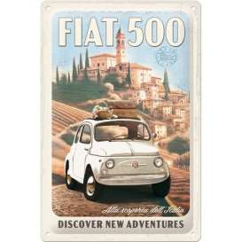 Tac Signs 3D  - Fiat 500 various - Tac Signs - tac3D22433 | Toms Modelautos