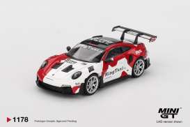 Porsche  - 911 2025 white/red - 1:64 - Mini GT - MGT01178-L - MGT01178-L | Toms Modelautos