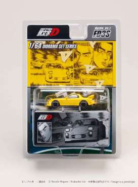 Mazda  -  RX-7 (FD3S)  yellow - 1:64 - Hobby Japan - HJDMD002B - HJDMD002B | Toms Modelautos