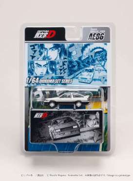 Toyota  - Corolla Levin AE86 white/black - 1:64 - Hobby Japan - HJDMD008A - HJDMD008A | Toms Modelautos