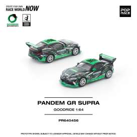 Toyota  - Supra black/green - 1:64 - Pop Race Limited - PR640456 - PR640456 | Toms Modelautos