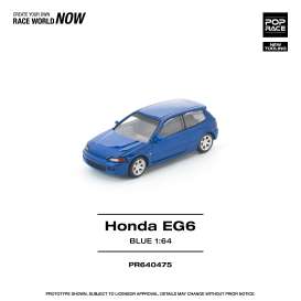 Honda  - Civic blue - 1:64 - Pop Race Limited - PR640475 - PR640475 | Toms Modelautos