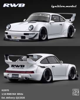 Porsche  - RWB 964 white - 1:18 - Ignition - IG3970 - IG3970 | Toms Modelautos